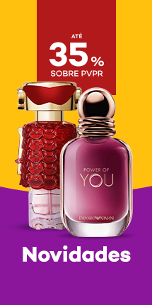 Novidades de Pefumes ra com destaque promocional de at&eacute; 35% sobre pre&ccedil;o de Venda ao P&uacute;blico Recomendado